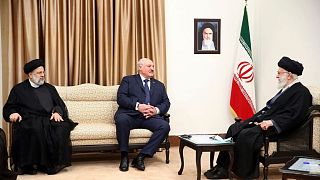 دیدار الکساندر لوکاشنکو، رئیس جمهوری بلاروس با علی خامنه‌ای، رهبر ایران در تهران