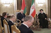 A belarusz elnök Teheránban 2023. március 13-án