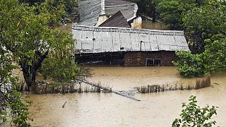 غمرت المياه المنازل في بلانتير بسبب الإعصار فريدي، مالاوي، 14 مارس 2023