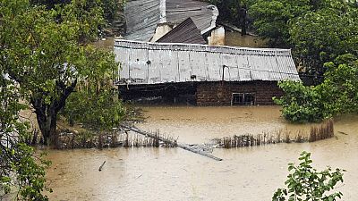 غمرت المياه المنازل في بلانتير بسبب الإعصار فريدي، مالاوي، 14 مارس 2023