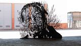 The artworks were made out of giant industrial pieces from deactivated power stations.