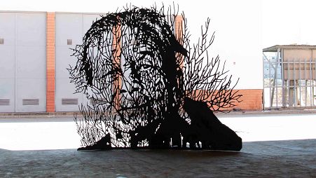 The artworks were made out of giant industrial pieces from deactivated power stations.