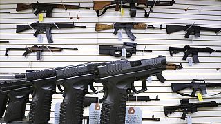Armas de fuego en una tienda de Estados Unidos