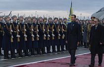 The Syrian president was given an official welcome at Vnukovo airport in Moscow, Russia, Tuesday, March 14, 2023
