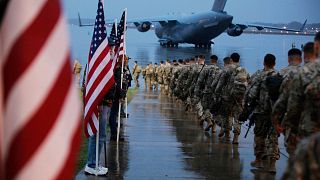 اعزام نیروهای آمریکایی به مقر فرماندهی مرکزی آمریکا در خاورمیانه به تاریخ چهارم ژانویه ۲۰۲۰.