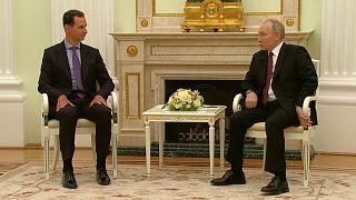 بدء لقاء بوتين والأسد في موسكو