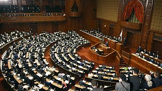 رئيس الوزراء الياباني فوميو كيشيدا يتحدث خلال جلسة في مجلس النواب بالبرلمان- طوكيو 23 يناير 2023.