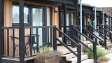 Viviendas modulares en Cambridge, gestionadas por la organización benéfica Jimmy's.