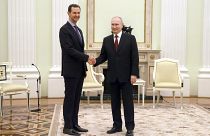 Владимир Путин и Башар Асад на встрече в Кремле, 15 марта 2023 г.