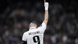 Benzema lőtte a győztes gólt a Liverpool elleni madridi mérkőzésen.