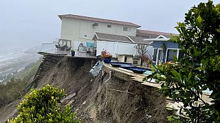 Landslide in Oceanside, California