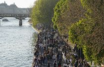 Imagen de uno de los paseos de París, junto al río Sena.
