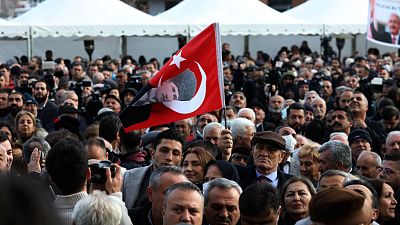 Partisans de l'opposition à Ankara, en Turquie, le 6 mars 2023