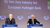 European Commissioners Frans Timmermans and Thierry Breton unveiled the "Net-Zero Industrial Act."