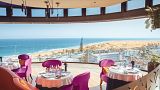 The view out over Maspalomas dunes from Bohemia Suites and Spa, Playa del Ingles