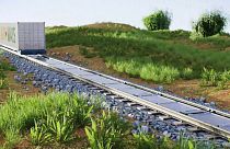 Its the first time a removable system has been developed for installing solar panels to railway tracks.
