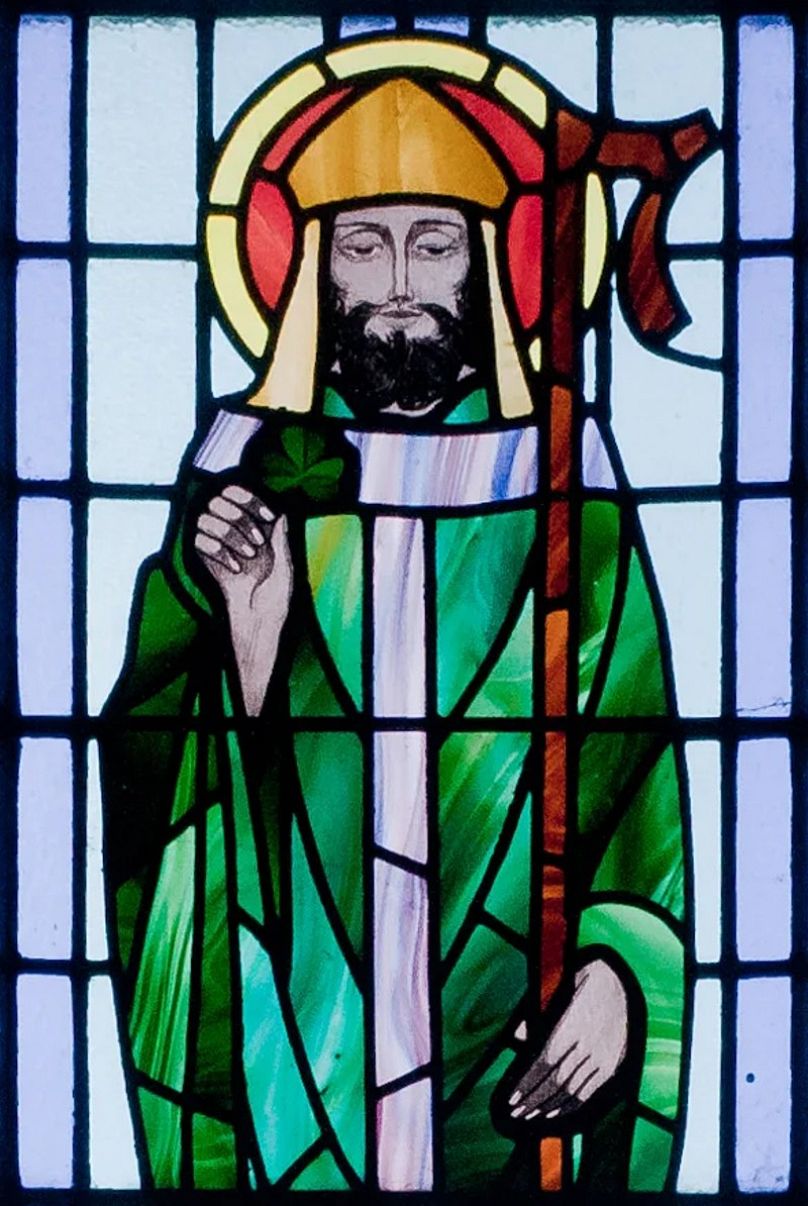 Kilbennan St. Benins Kilisesi Penceresi - Aziz Patrick.