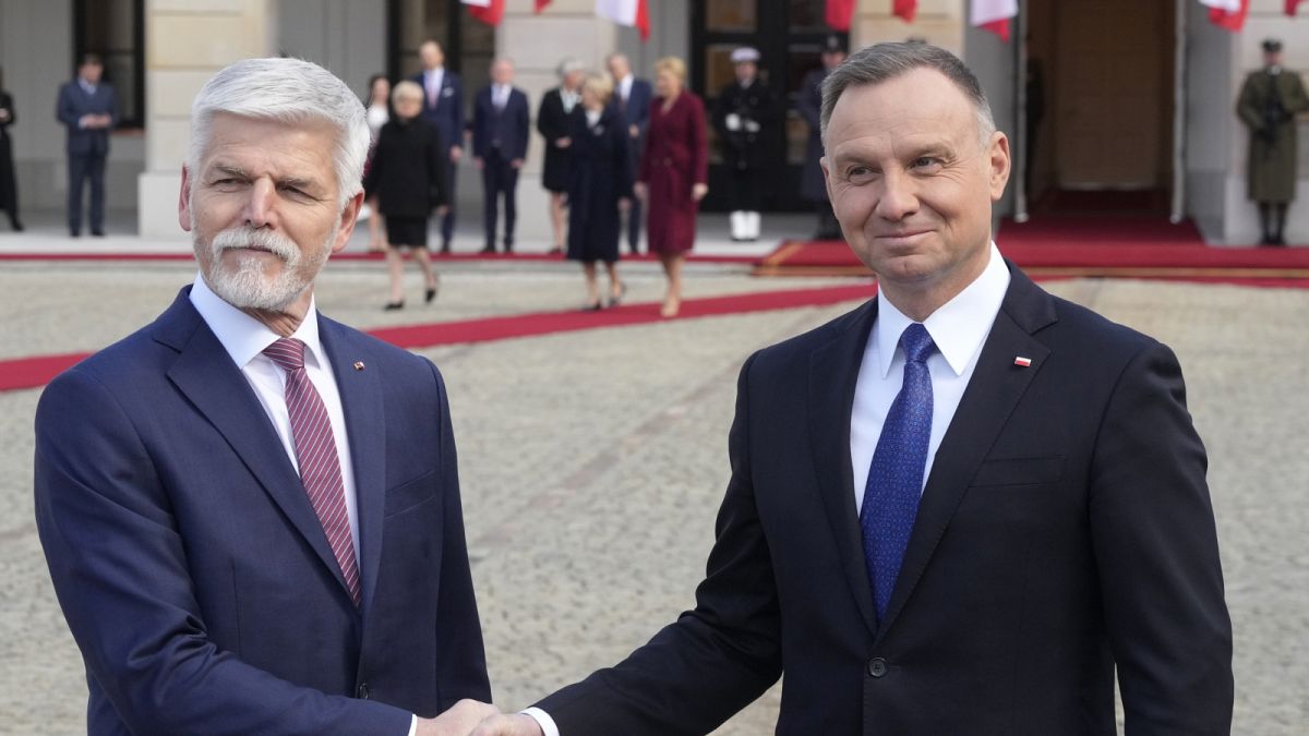 Petr Pavel cseh és Andrzej Duda lengyel elnök Varsóban