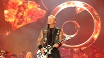 James Hetfield of Metallica performs on the second day of the Rock in Rio music festival in Rio de Janeiro, on September 19, 2015. 