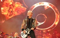 James Hetfield of Metallica performs on the second day of the Rock in Rio music festival in Rio de Janeiro, on September 19, 2015. 