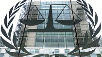  Exterior view of the headquarters of the International Criminal Court in The Hague, Netherlands