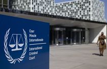 المنظر الخارجي للمحكمة الجنائية الدولية في لاهاي، هولندا.