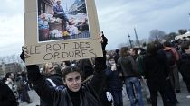 خلال الاحتجاجات على إصلاح نظام التقاعد بفرنسا