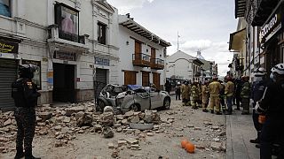 Destrozos provocados por el terremoto en Ecuador