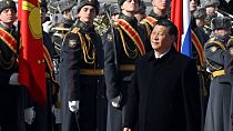 لحظة وصول الرئيس الصيني إلى روسيا