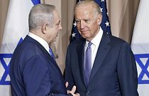 Archiv: US-Präsident Joe Biden und der israelische Ministerpräsidenten Benjamin Netanjahu