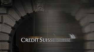 A zürichi Crédit Suisse székhelyének bejárata