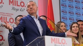 Milo Djukanovic, vencedor da primeira volta da eleição presidencial no Montenegro