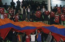 Match Turquie Arménie à Bursa, Turquie, le 14 octobre 2009
