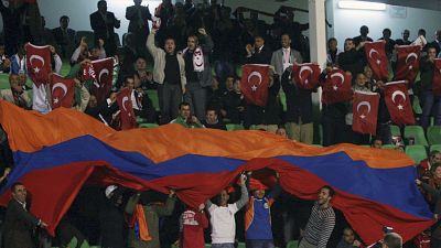 Match Turquie Arménie à Bursa, Turquie, le 14 octobre 2009