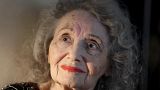 Gloria Dea, touted as the first magician to perform on what would become the Las Vegas Strip in the early 1940s, has died. Here posing at her Las Vegas home on in August 2022.