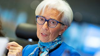 EZB-Präsidentin Christine Lagarde am Montag bei einer Anhörung vor dem Europäischen Parlament