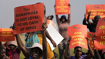South Africans march, calling for president Ramaphosa to resign