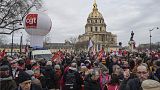 Proteste gegen die Rentenreform in Paris