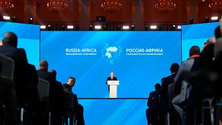 Rusya Devlet Başkanı Vladimir Putin, "Çok kutuplu dünyada Rusya-Afrika" konulu konferansta konuşma yaptı