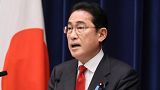 FILE - Japanese Prime Minister Fumio Kishida speaks during a news conference at his official residence in Tokyo on March 17, 2023. Kishida was seen Tuesday, March 21,