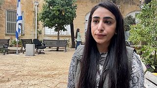 الصحفية الفلسطينية لمى غوشة في محكمة الصلح الإسرائيلية في القدس- 21 مارس 2023 