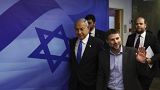  وزير المالية الإسرائيلي بتسلئيل سموطريتش بصحبة رئيس الوزراء الإسرائيلي بنيامين نتنياهو