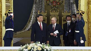 Vladimir Poutine et Xi Jinping à Moscou, le 21 mars 2023