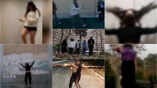Supporters of five Iranian girls arrested for dancing have been posting clips of their moves in support of the group