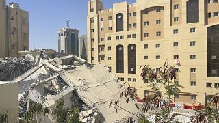 المبنى الذي انهار في الدوحة
