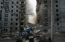 دمار بعد قصف روسي على مدينة زابوروجيه  09/10/2022