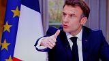 الرئيس الفرنسي إيمانويل ماكرون في مقابلة تلفزيونية، 22 آذار/ مارس 2023