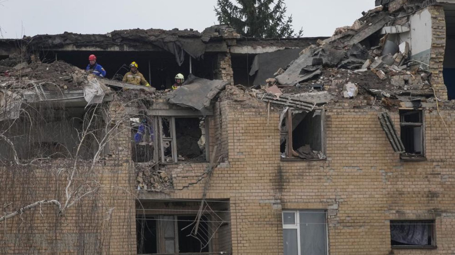 Video. Watch: Fireball Erupts After Missile Hits An Apartment Building 