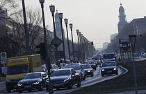 Almanya'nın başkenti Berlin'de trafikte seyreden araçlar