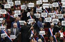 نمایندگان پارلمان مخالف اصلاحات قانون بازنشستگی در فرانسه